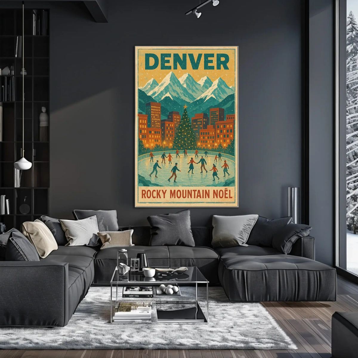Denver Rocky Mountain Noël Poster