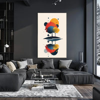 Vibrant Nature-Inspired Abstract Art Poster