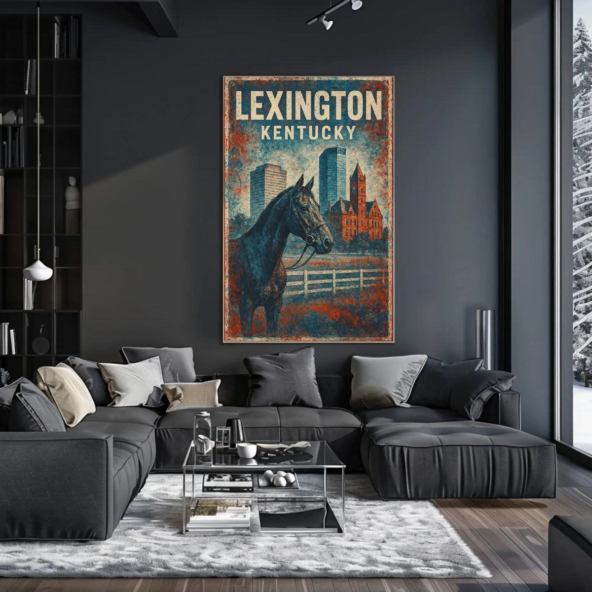 Lexington Equestrian Culture Enthusiast Vintage Poster