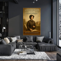 St Elizabeth Ann Seton Vintage Religious Poster