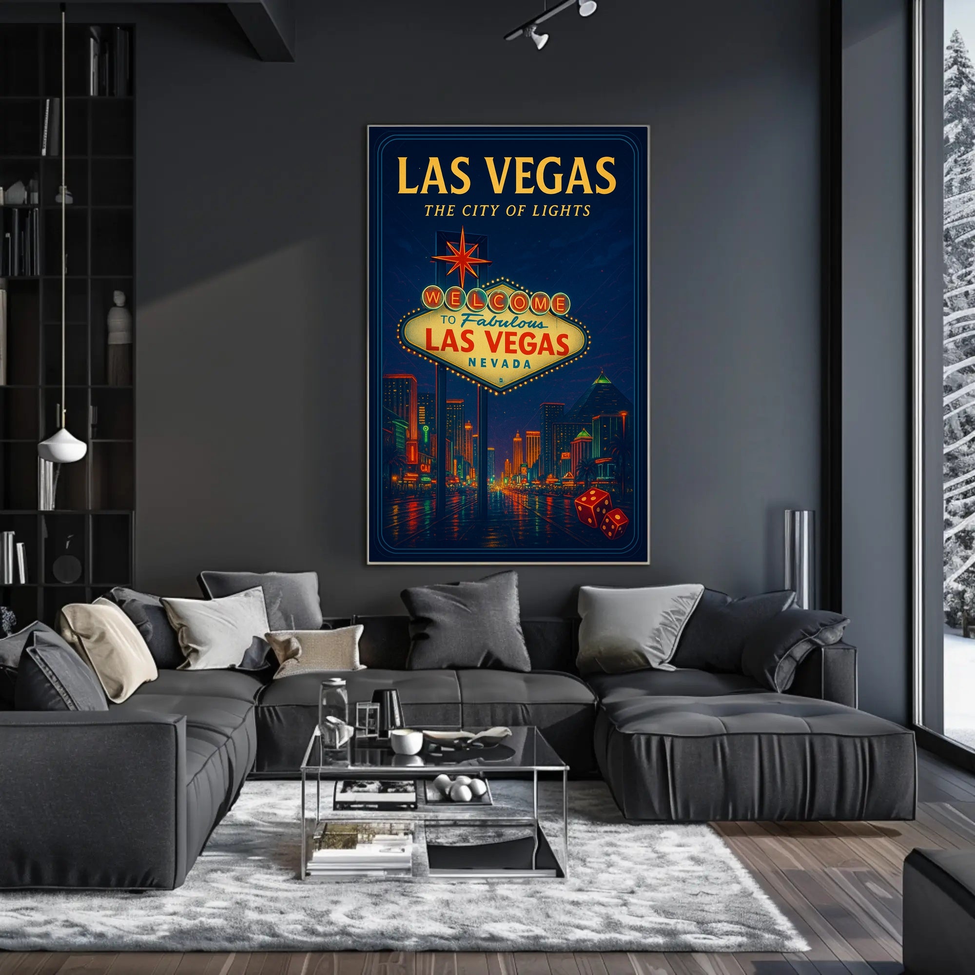 Las Vegas Vintage Travel Poster