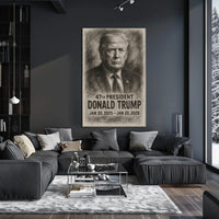 Donald Trump Resolute Leadership in Focus Poster