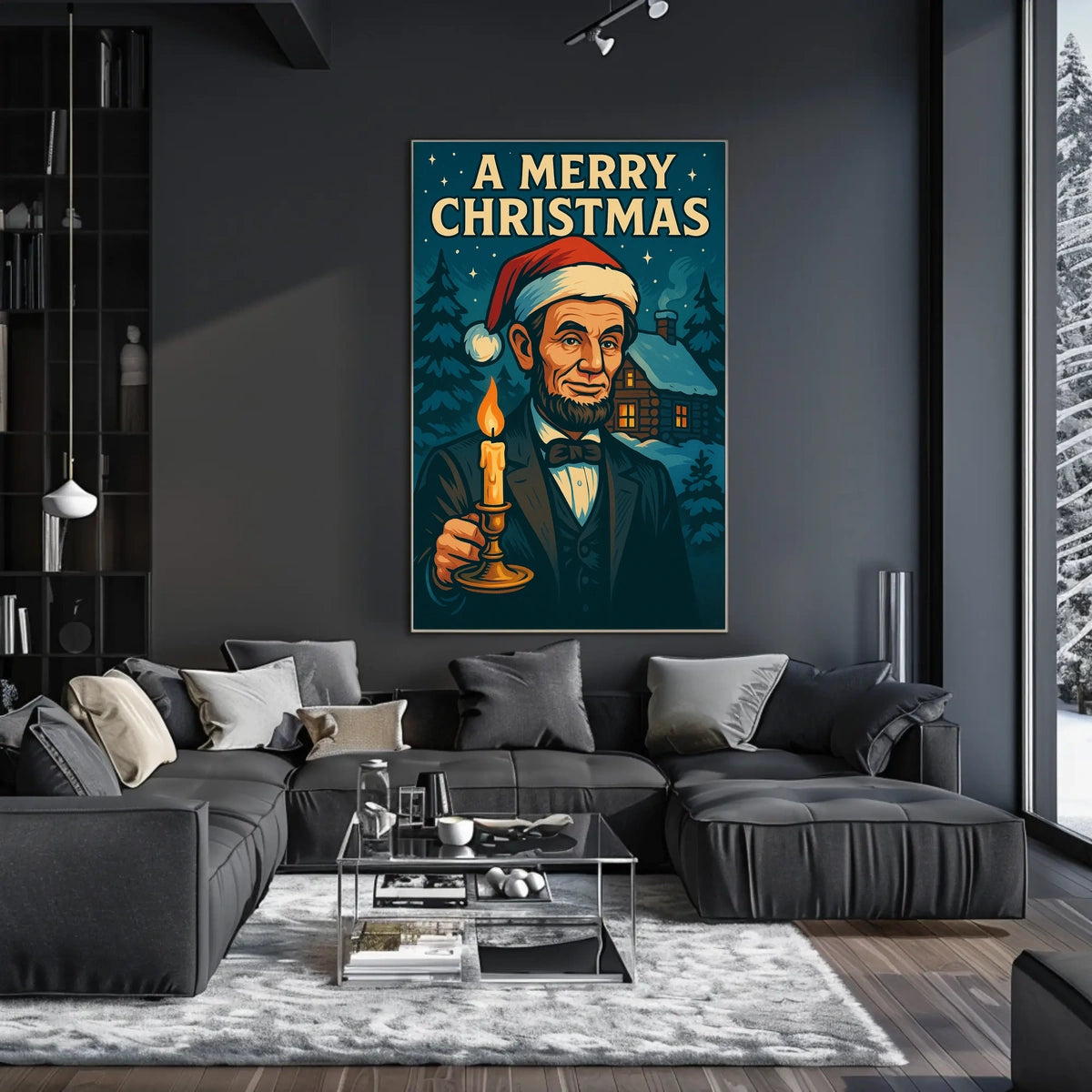 A Merry Christmas With A Presidential Poster
