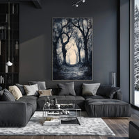 Mysterious Ethereal Forest Scene Artistic Poster