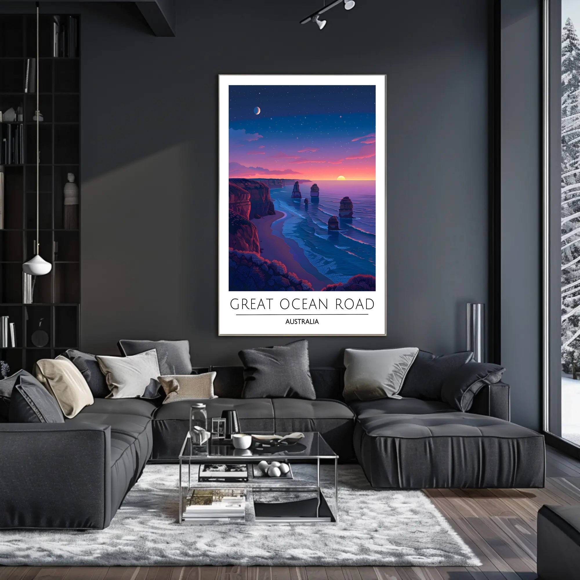Great Ocean Road Scenic Travel Art Poster