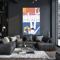 Poolside Relaxation Poster