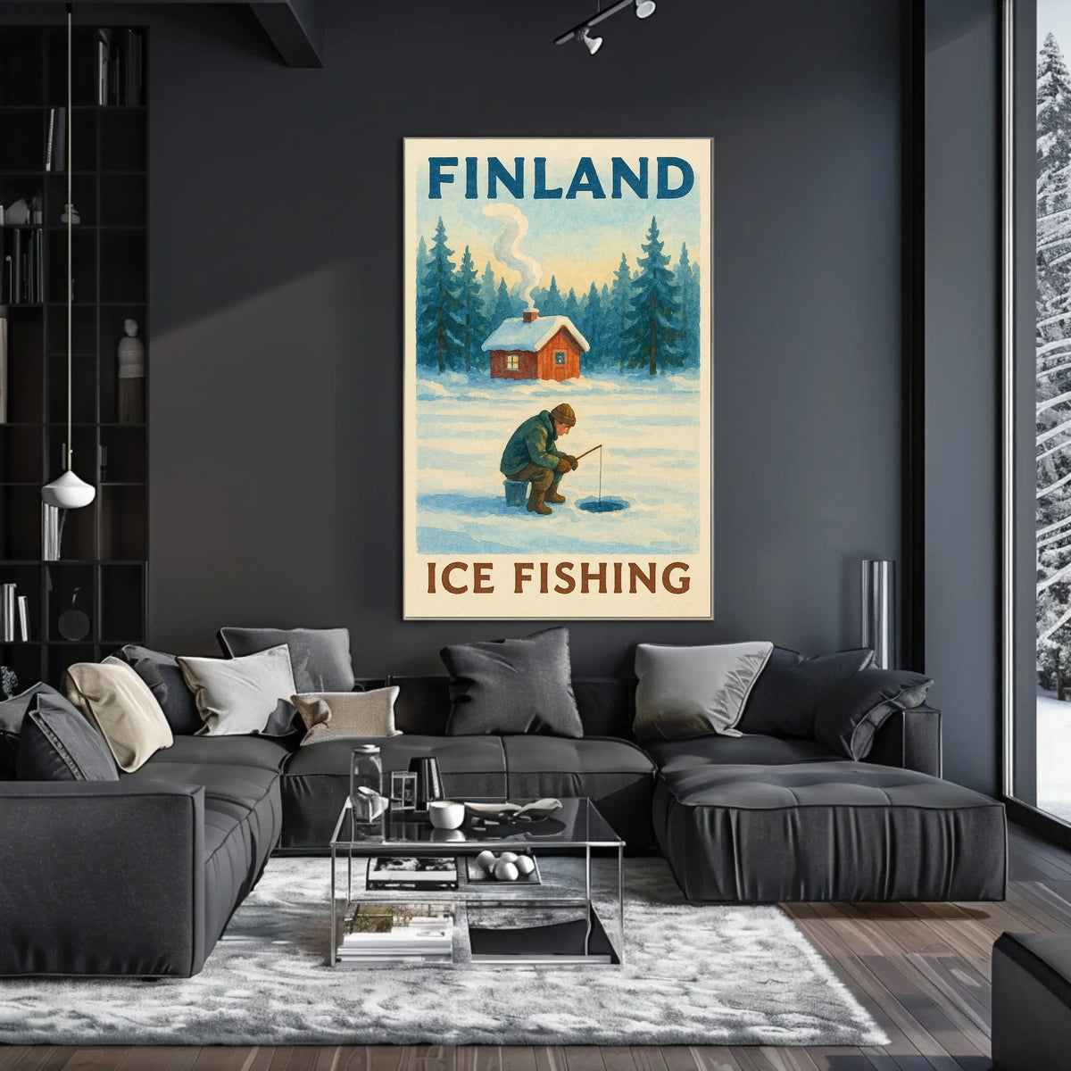 Finland Ice Fishing Adventure Poster