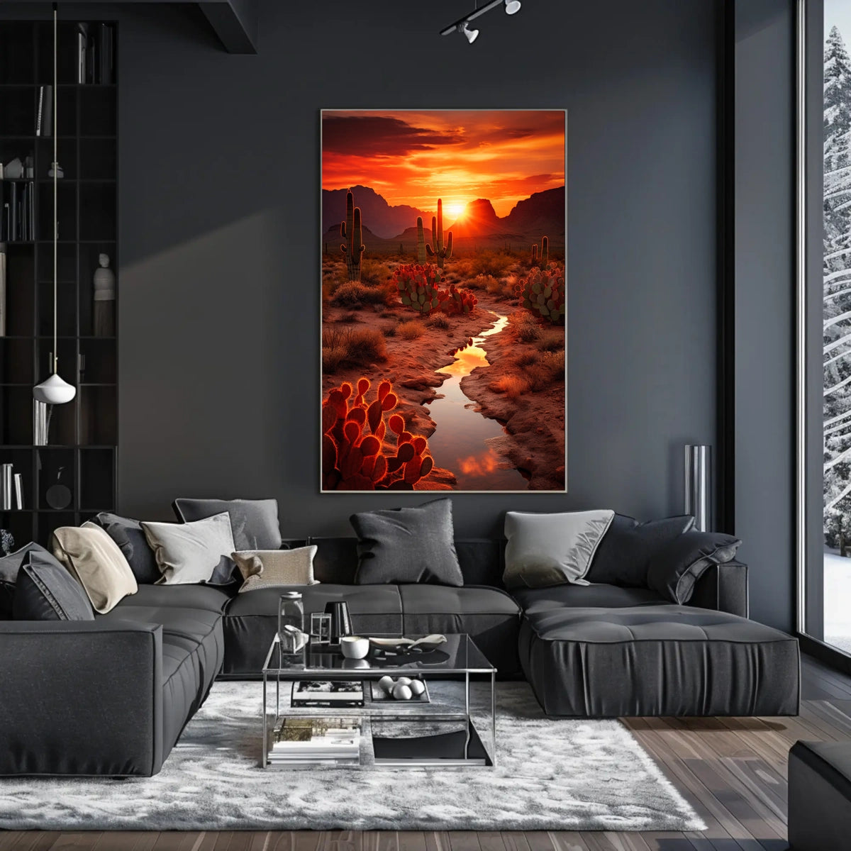 Desert Sunset Serenity Poster