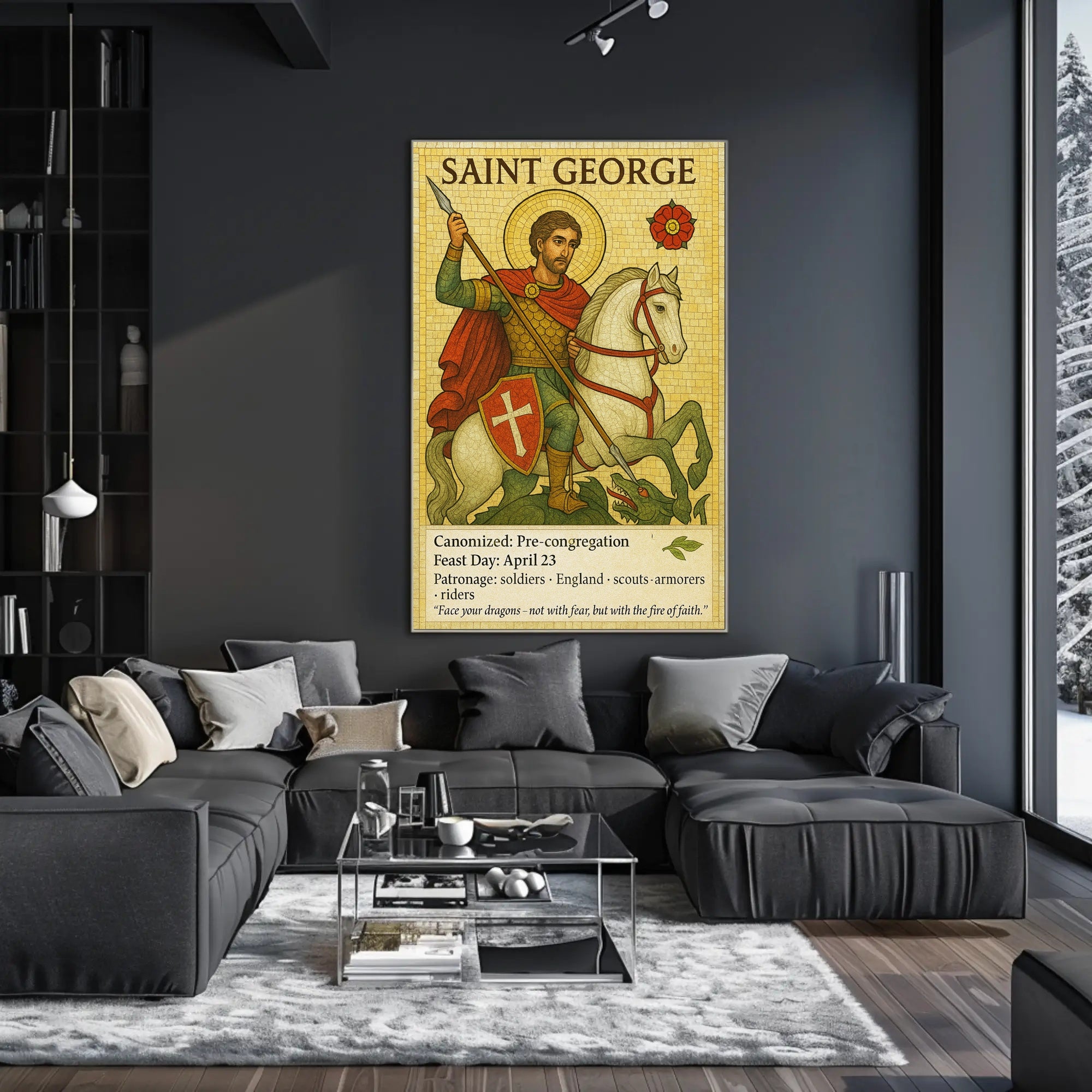 Saint George - Patron of Soldiers Poster PosterGoat