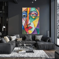 Vibrant Abstract Cityscape Art Poster