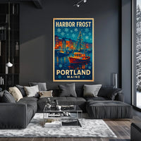 Harbor Frost Portland, Maine Poster