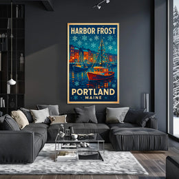 Harbor Frost Portland, Maine Poster