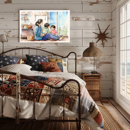 A Cozy Afternoon at Home Poster PosterGoat