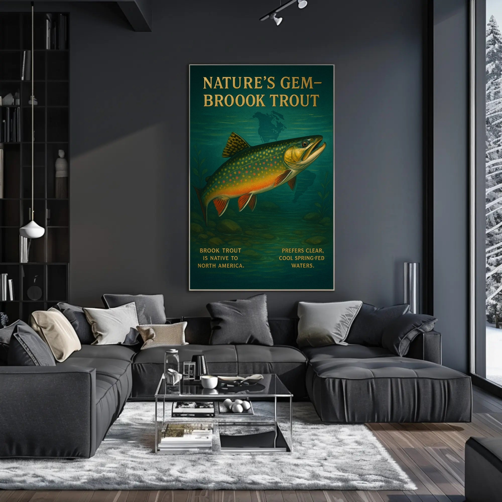 NatureS Gem Brook Trout Poster