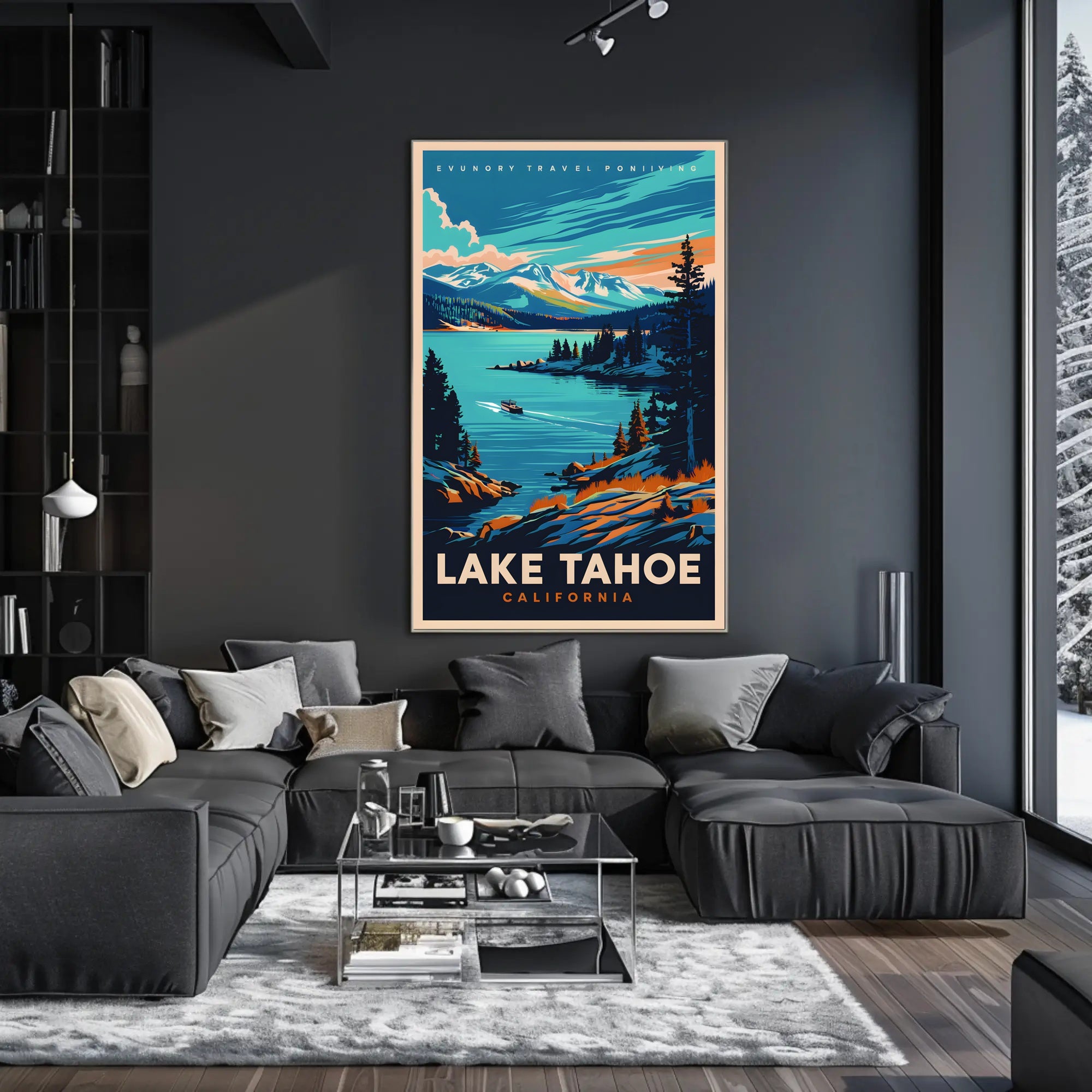 Lake Tahoe Travel Poster