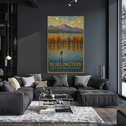 Burlington Lake Champlain Lights Poster