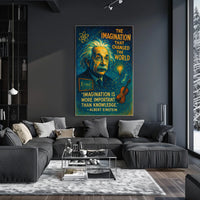 Inspiring Scientific Genius Surreal Art Poster Print