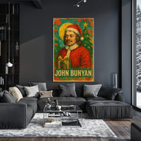 Vintage Santa Claus Illustration Christmas Cultural Poster