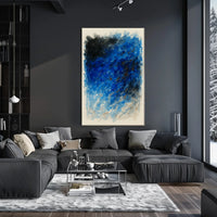 Abstract Blue Swirl Abstract Poster