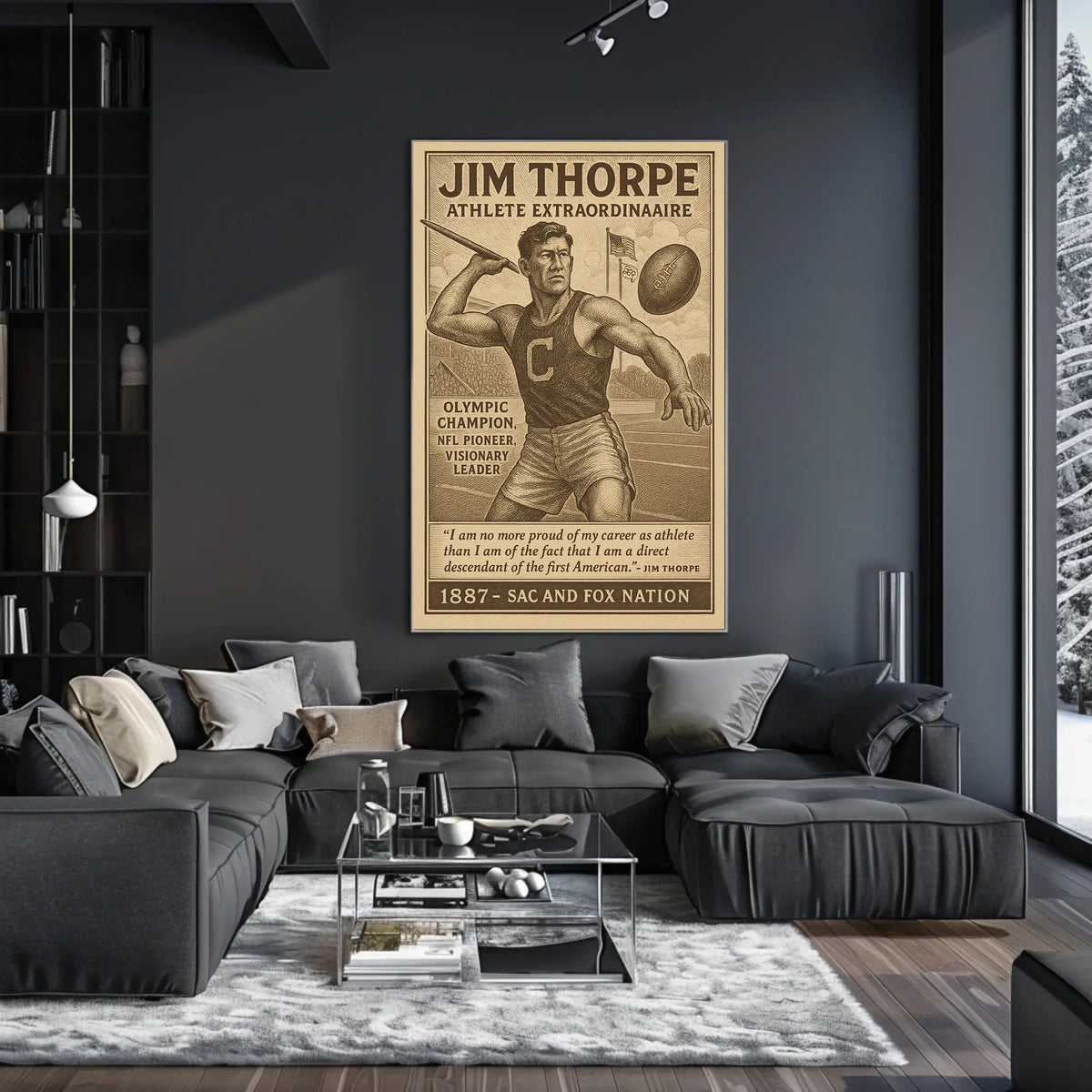 Jim Thorpe Legendary Athlete Jim Thorpe Poster
