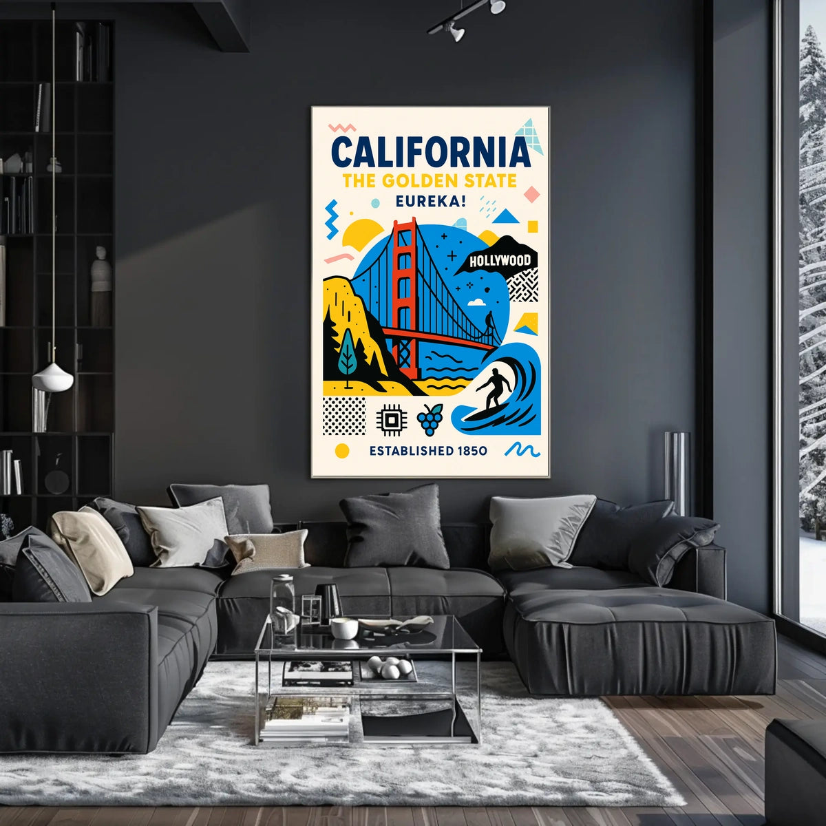 California The Golden State Poster