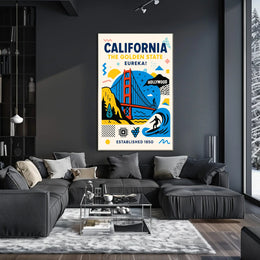 California The Golden State Poster