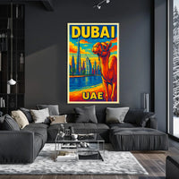 Dubai Vibrant Cityscape Poster