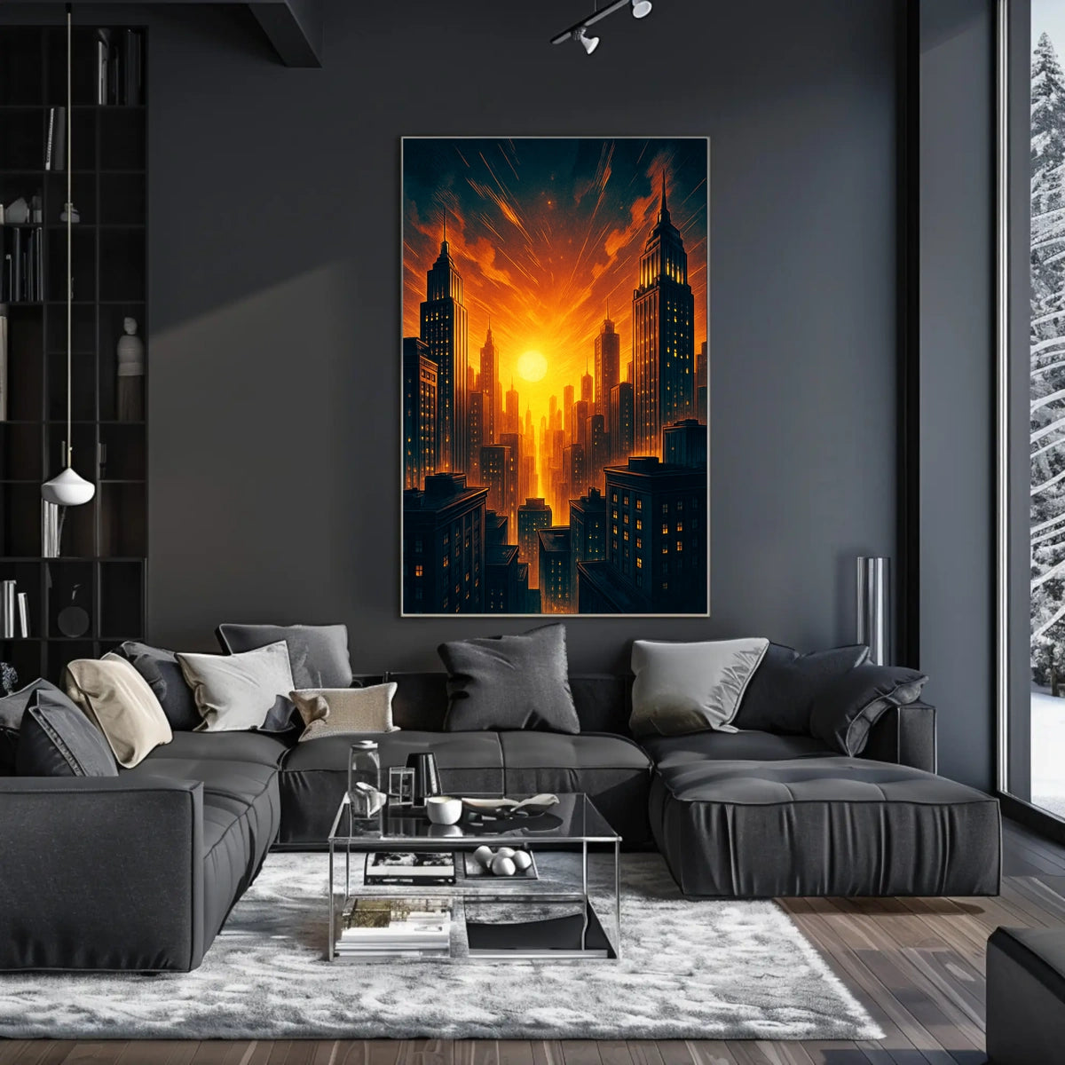 Urban Sunset Poster