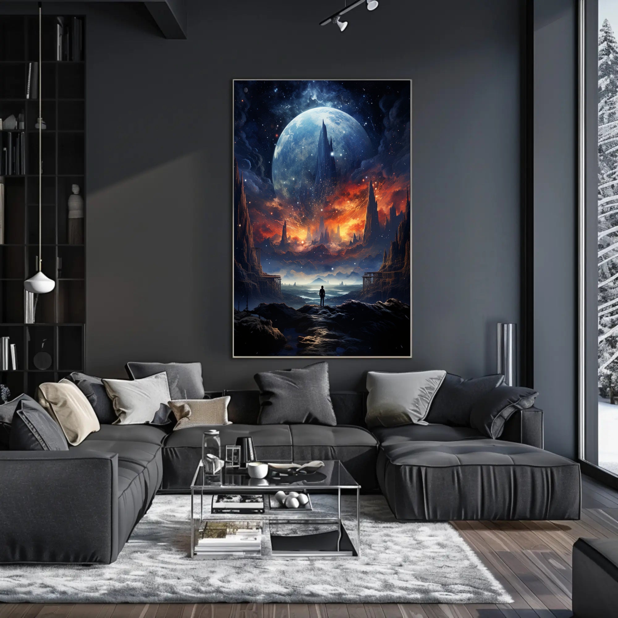 Cosmic Landscape Exploration Poster