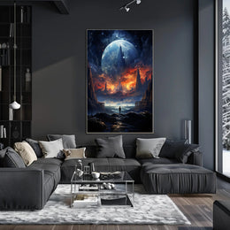 Cosmic Landscape Exploration Poster