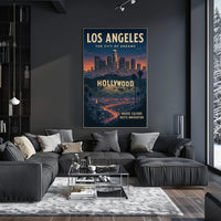Los Angeles Dreams: Hollywood Sign & Skyline Poster
