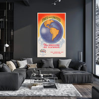 Free and United: Pan American Day Poster PosterGoat