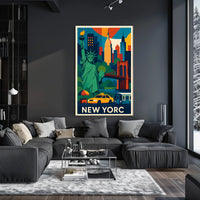 New York City Poster Vibrant Urban Artwork For Home Decor