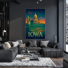 Iowa A Land of Heritage and Innovation Poster