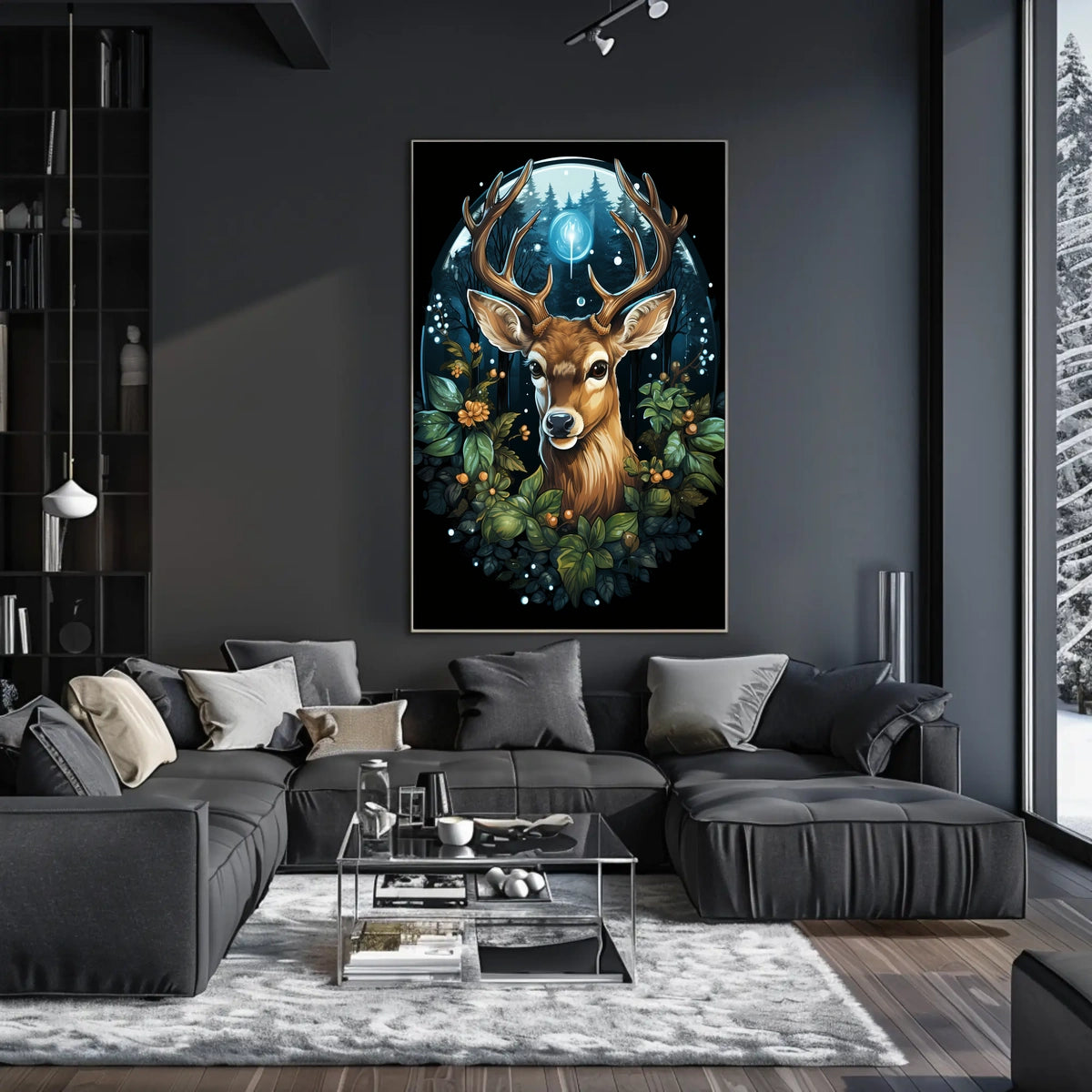 Enchanted Forest Deer Poster