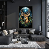Enchanted Forest Deer Poster
