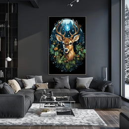 Enchanted Forest Deer Poster