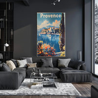 Scenic Provence Escape Vintage Travel Poster