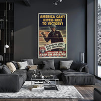 World War II Transportation Support WWII Poster