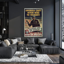World War II Transportation Support WWII Poster