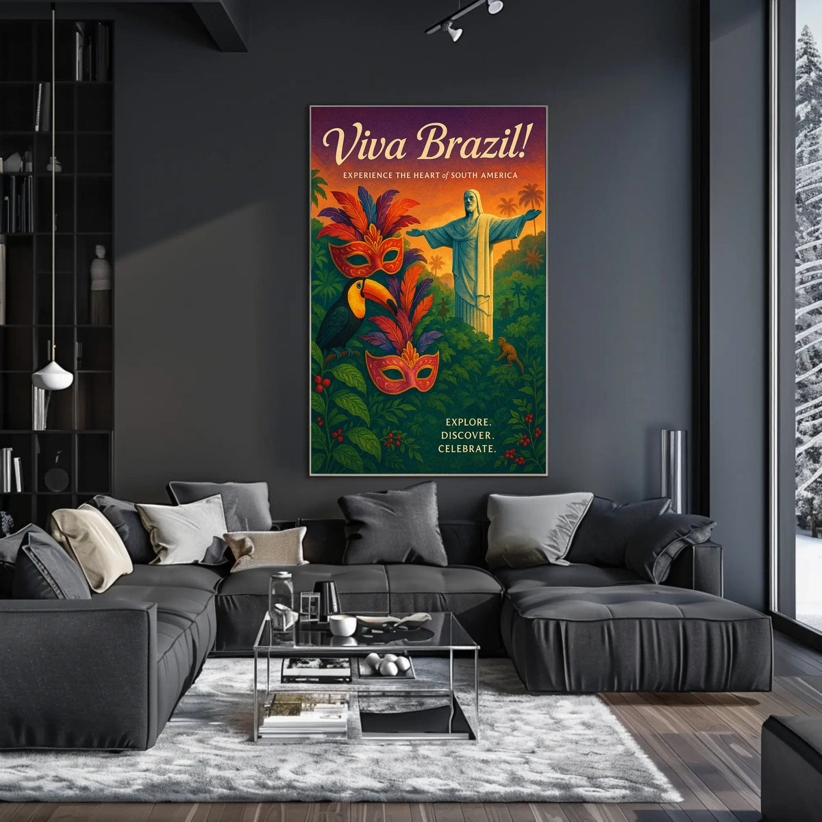 Viva Brazil Experience the Heart of South America Poster