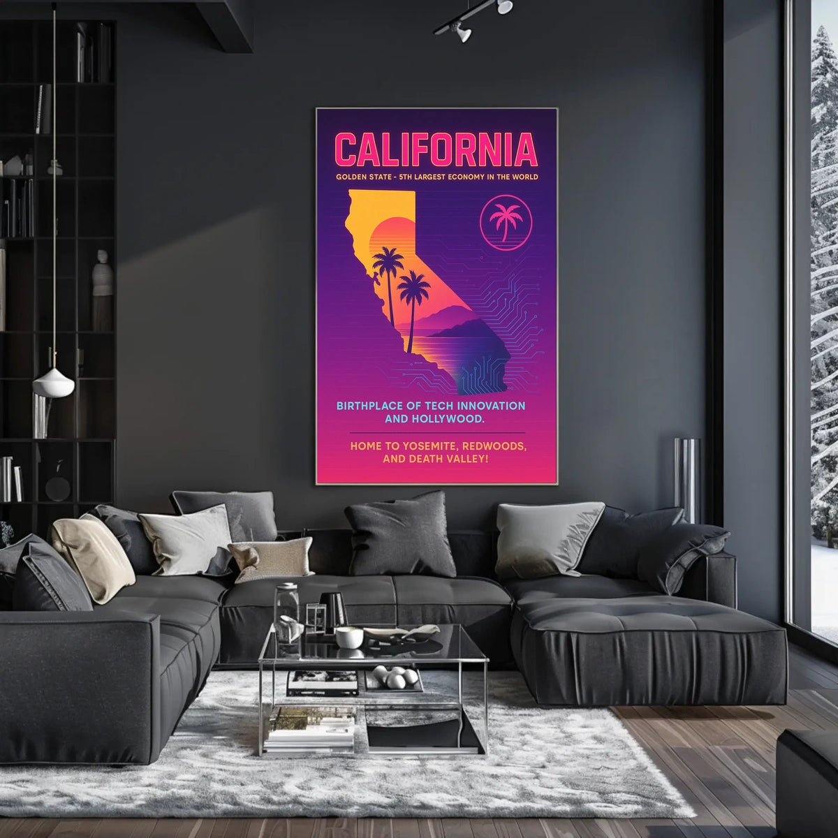 California The Golden State Poster