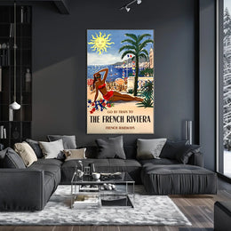 Escape To The French Riviera Poster