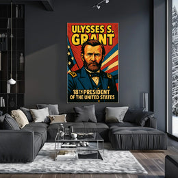 Ulysses S Grant 18th President Poster Wall Art Decor