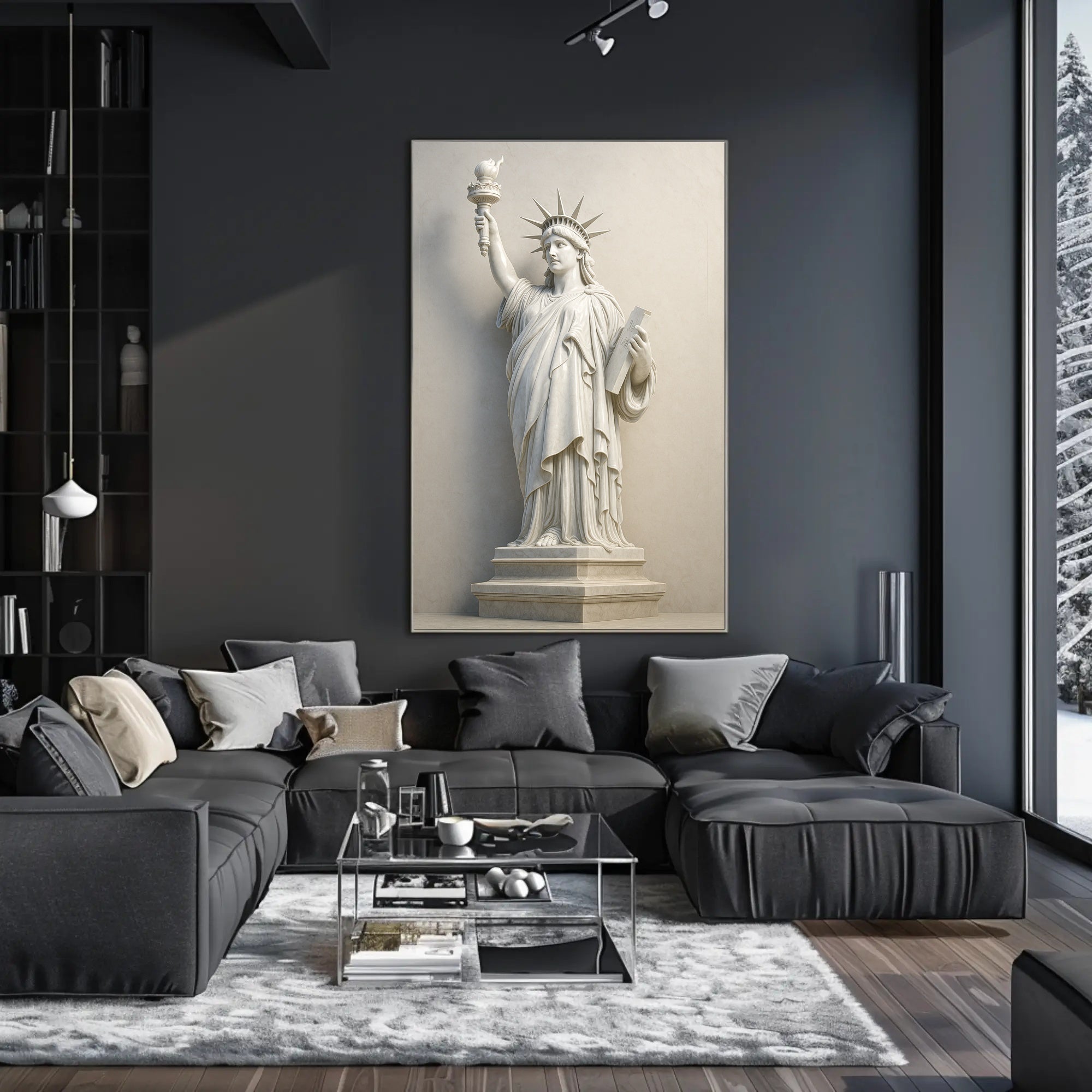 Statue of Liberty Marble Art Historical or Presidential Poster