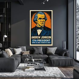 Andrew Johnson 17th President Poster