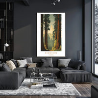 Majestic Redwoods Poster PosterGoat
