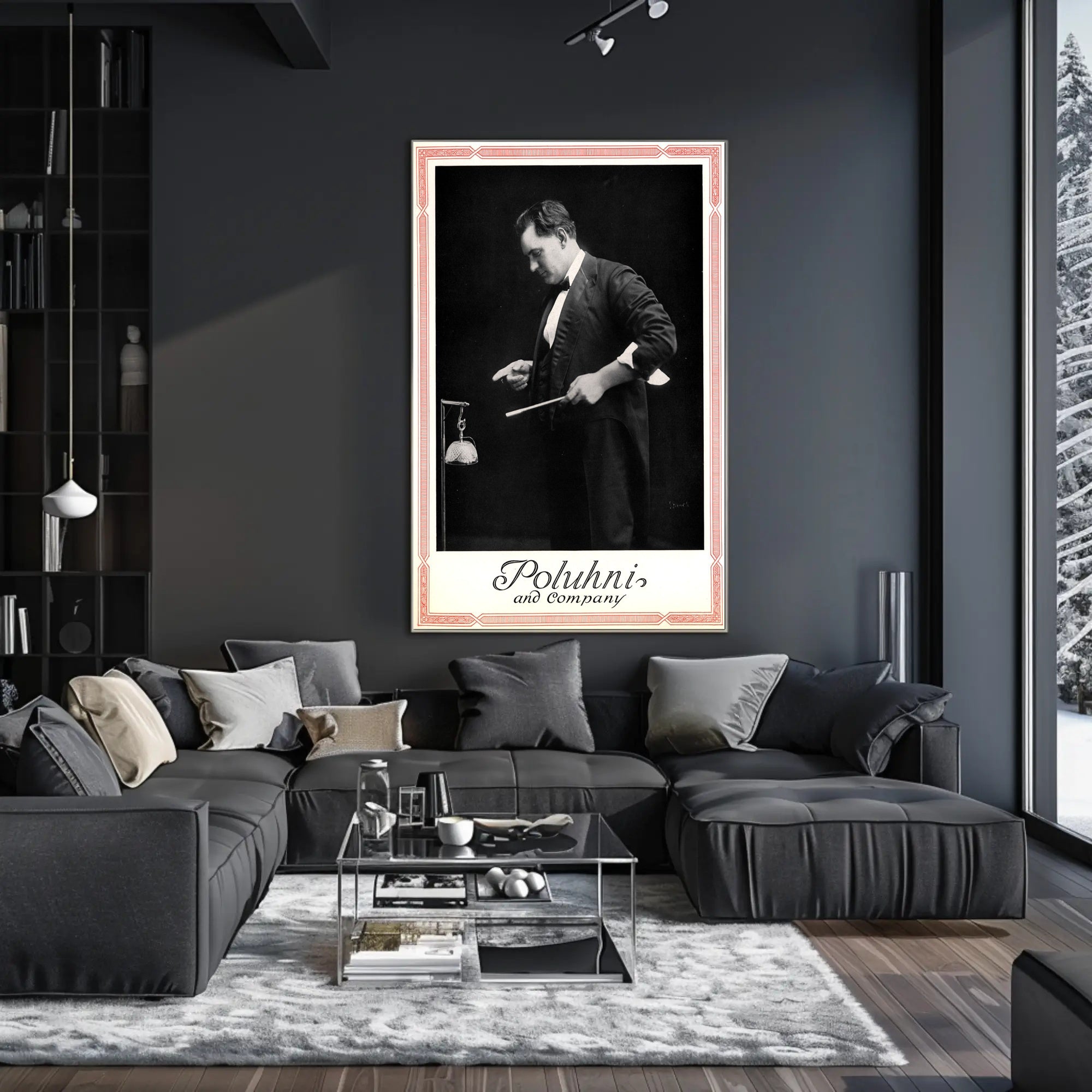 Vintage Magician Performance Poster by Poluhni and Company