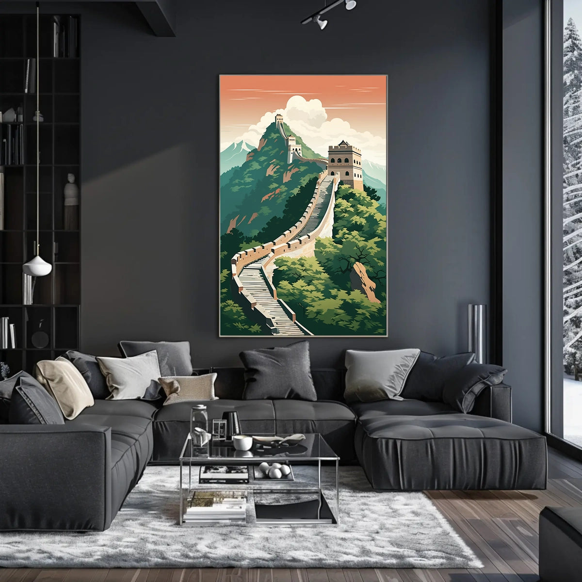 Great Wall of China Travel Adventure Poster