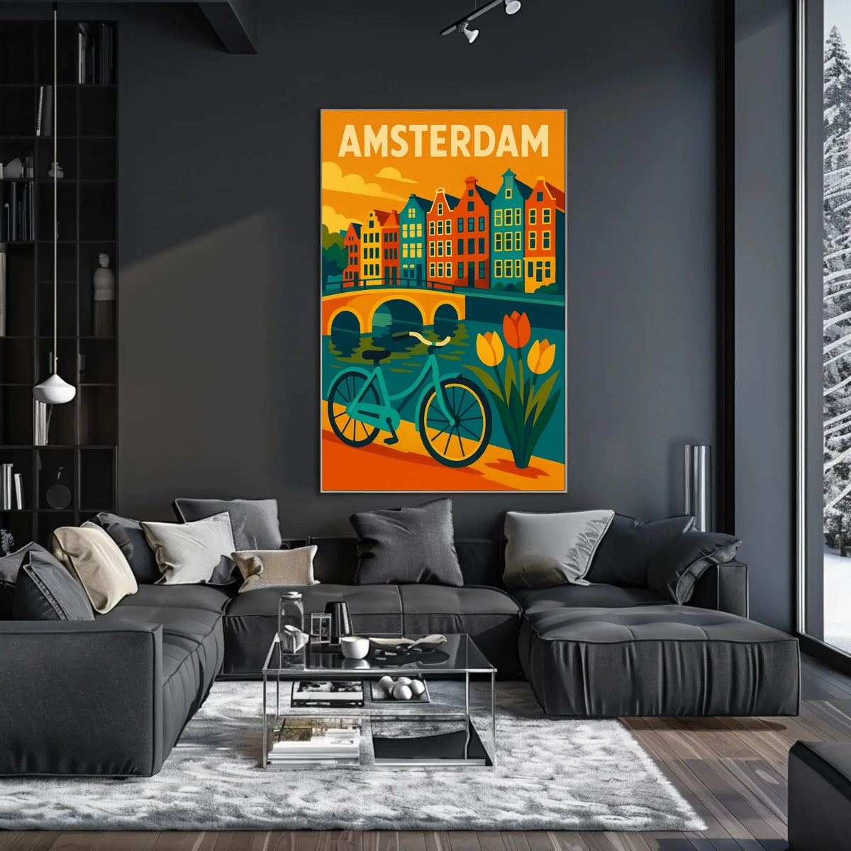 Amsterdam Cityscape Poster